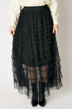 Swiss Dot Layered Skirt (3 Colors)
