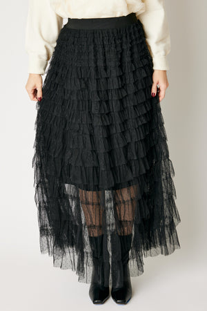Swiss Dot Layered Skirt (3 Colors)