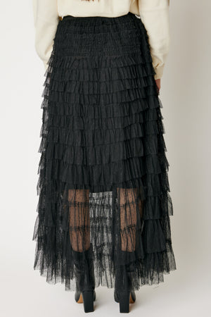 Swiss Dot Layered Skirt (3 Colors)