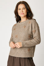 Embroidered Floral Sweater (3 Colors)