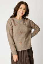 Embroidered Floral Sweater (3 Colors)