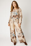 Watercolor Pattern Drapey Top
