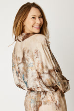 Watercolor Pattern Drapey Top