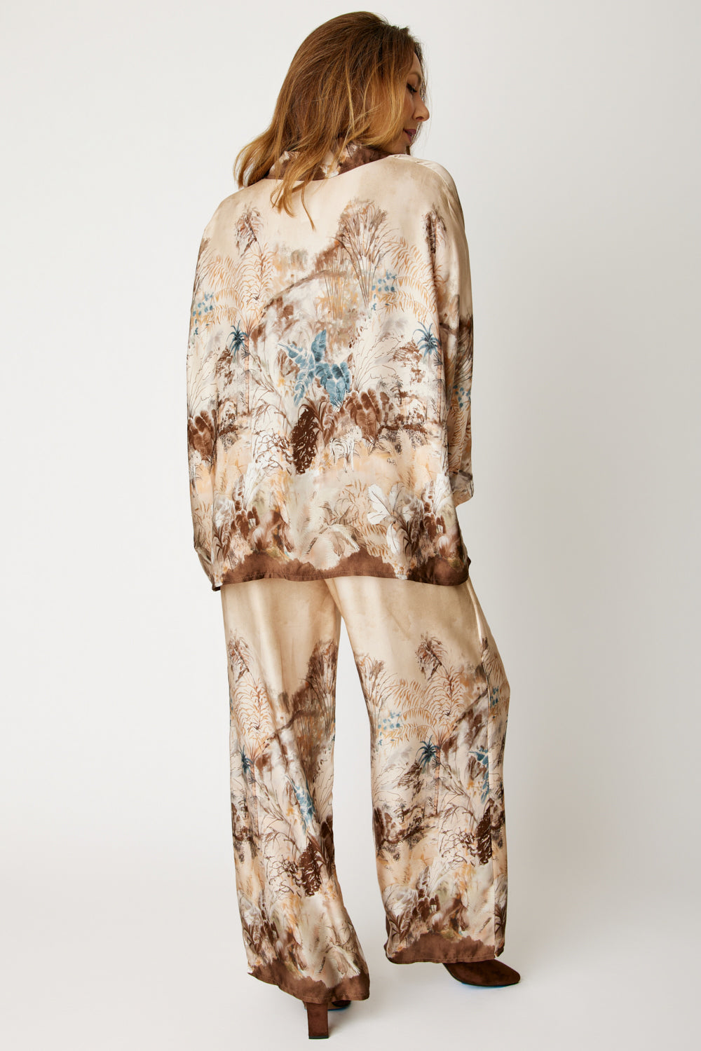 Watercolor Pattern Drapey Top