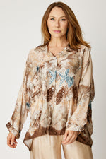 Watercolor Pattern Drapey Top