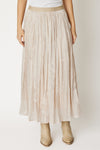 Rhinestone Luxe Satin Skirt