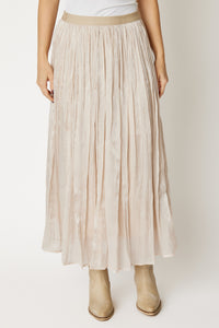 Rhinestone Luxe Satin Skirt
