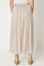 Rhinestone Luxe Satin Skirt
