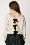 Velvet Bow Sweater (2 Colors)