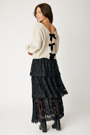 Velvet Bow Sweater (2 Colors)