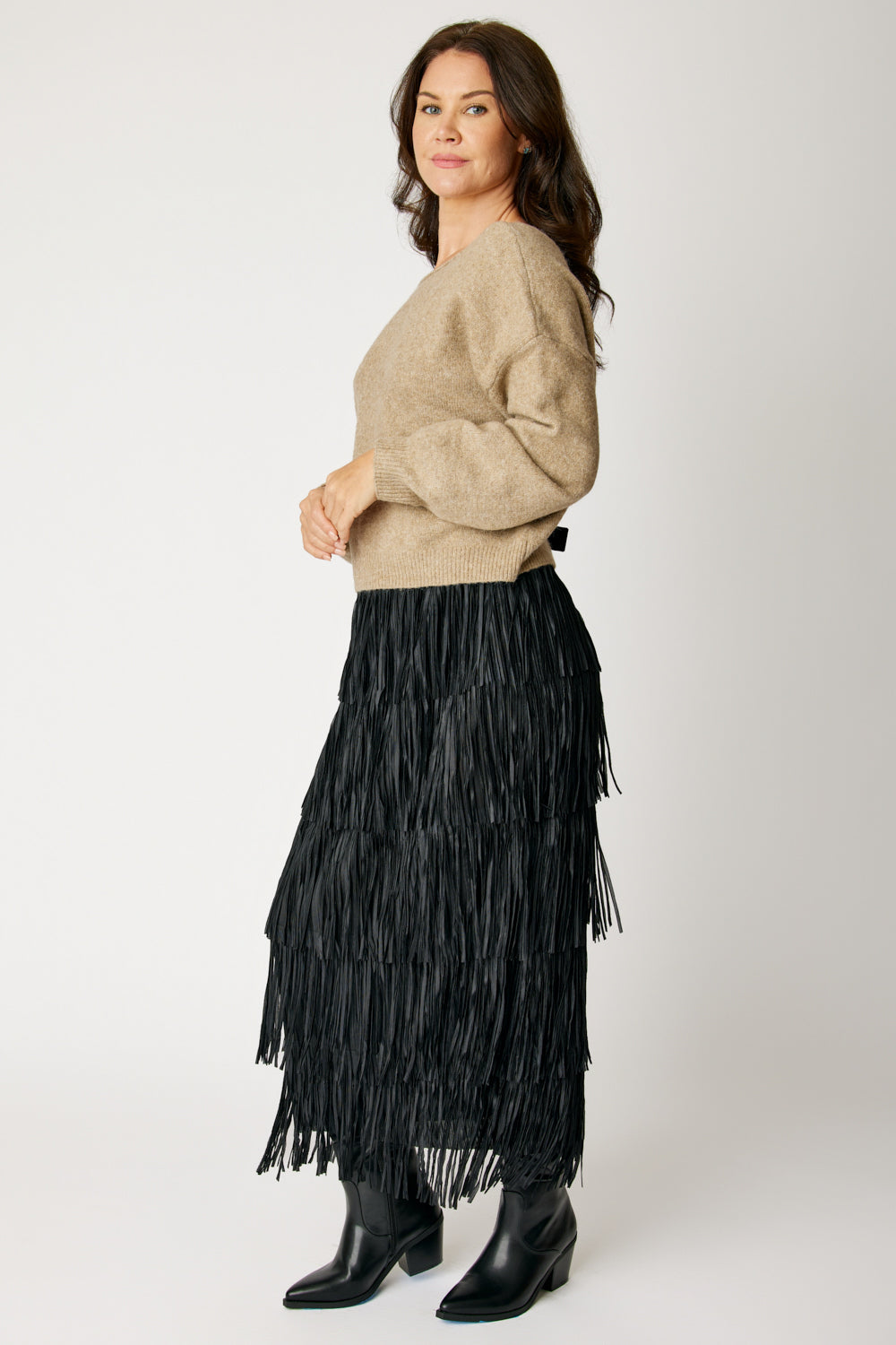 Western Fringe Skirt (2 Colors)