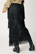 Western Fringe Skirt (2 Colors)