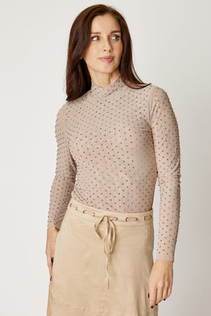 The Fitted Stretch Rhinestone Top (3 Colors)
