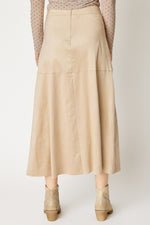 Faux Suede Tie Skirt