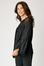 Italian Silk Gathered Blouse (3 Colors)