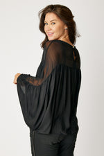 Italian Silk Gathered Blouse (3 Colors)