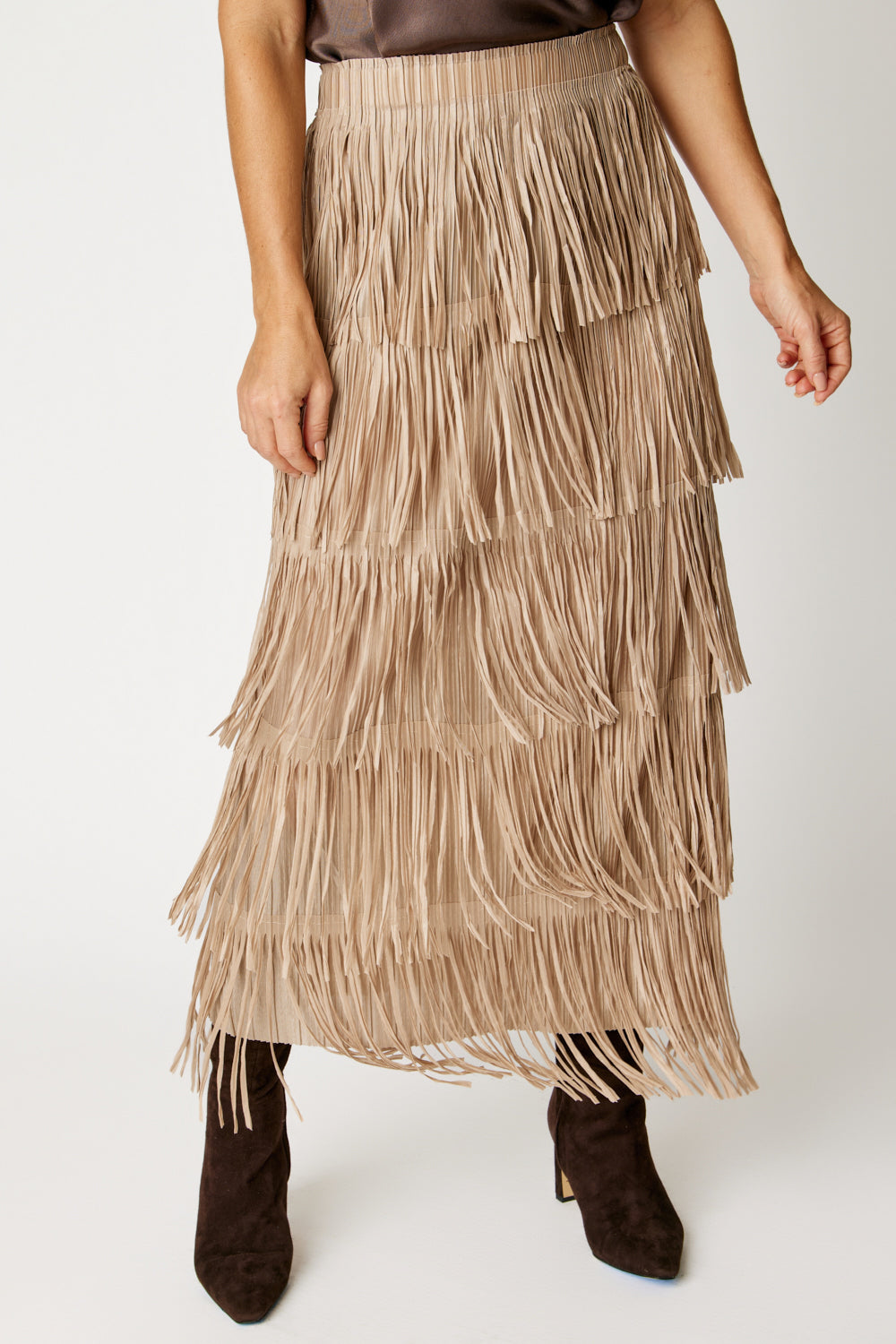 Western Fringe Skirt (2 Colors)