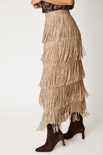 Western Fringe Skirt (2 Colors)