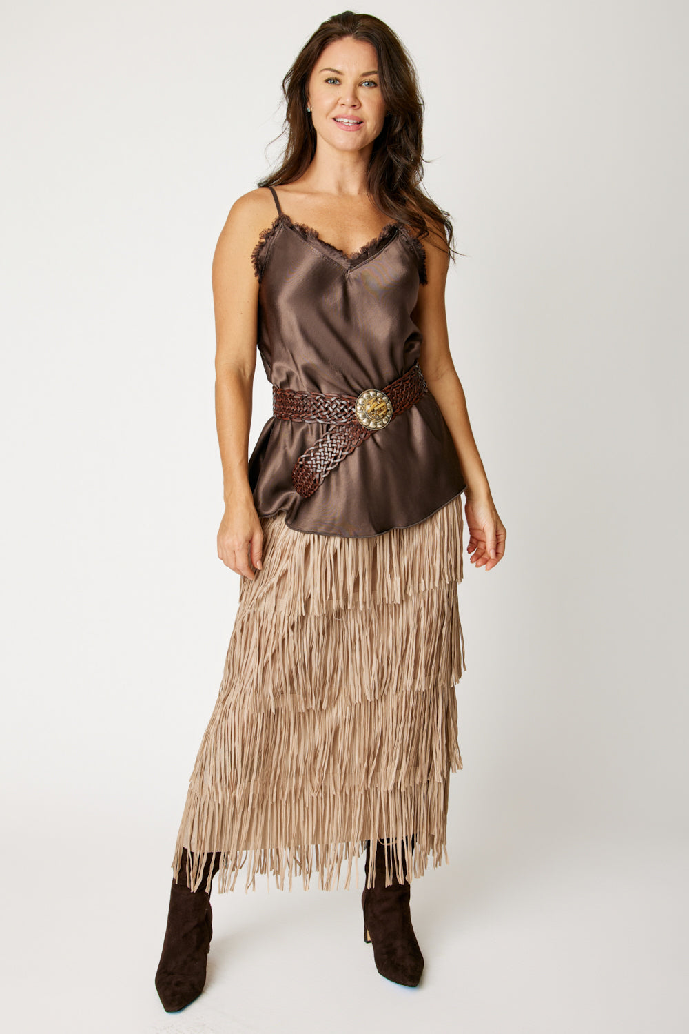 Moroccan Belt Handmade with Mixed Stone Center (2 Colors)