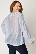 Ruffle Trim Blouse (3 Colors)