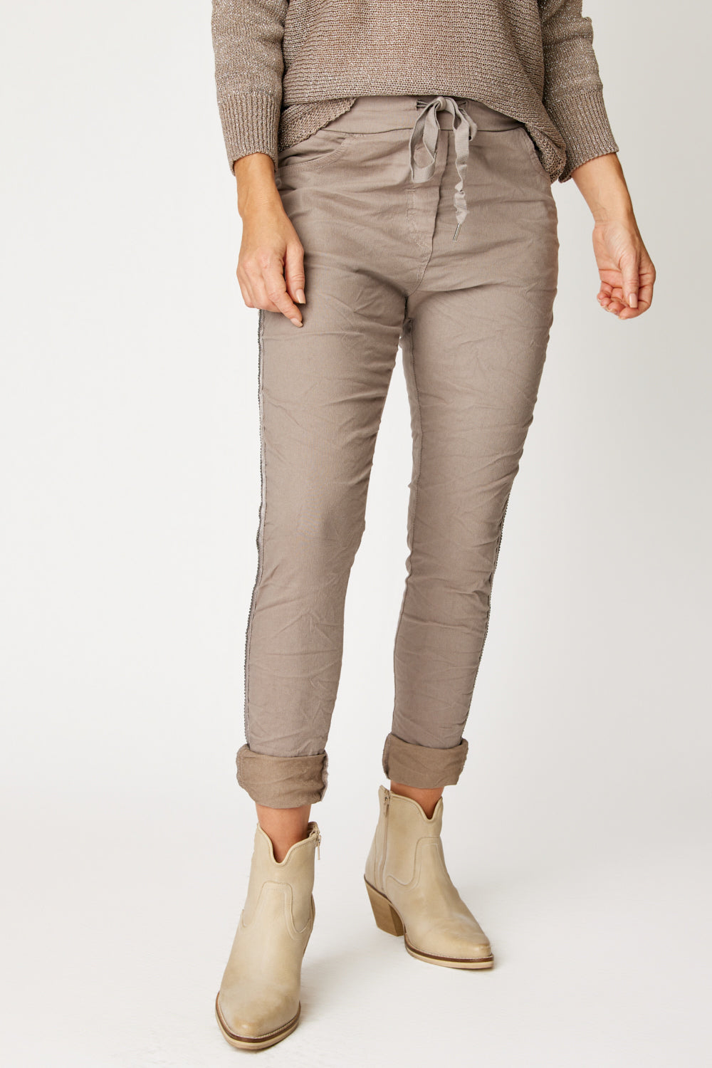 Gunmetal Rhinestone Pant (4 Colors)