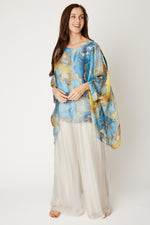 Italian Silk Sky Marble Flowing Top