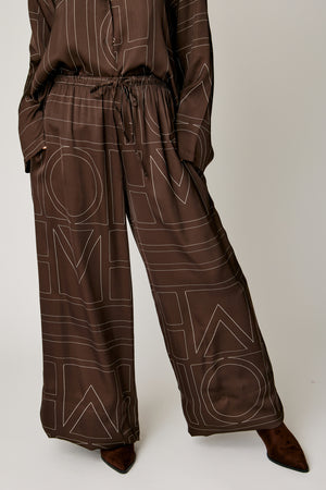 Geometric Satin Pant (Part of Set, 3 Colors)