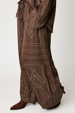 Geometric Satin Pant (Part of Set, 3 Colors)