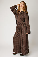 Geometric Satin Pant (Part of Set, 3 Colors)