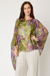 Italian Silk Green Marble Flowing Top