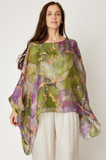 Italian Silk Green Marble Flowing Top