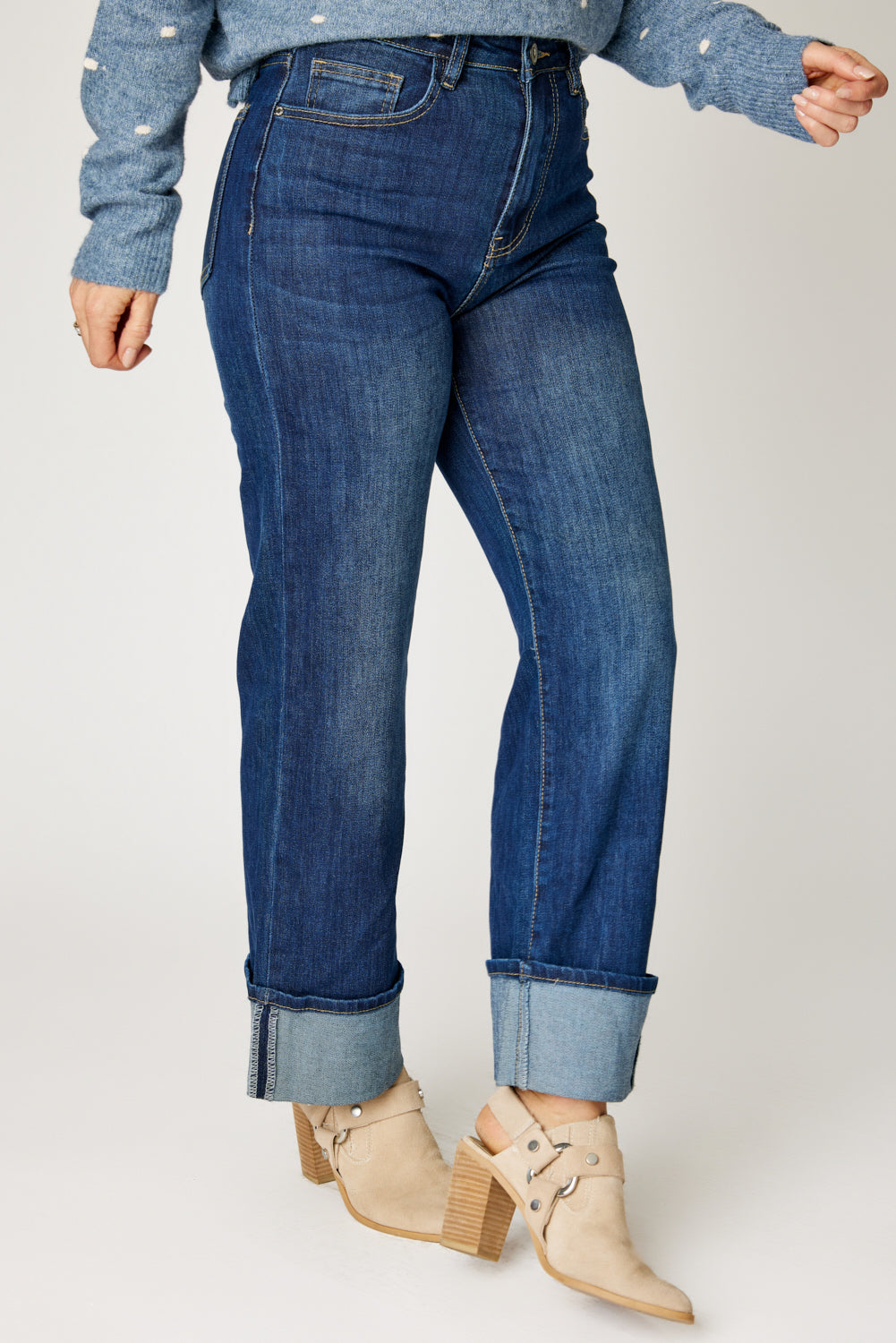 Wide Cuff Jean
