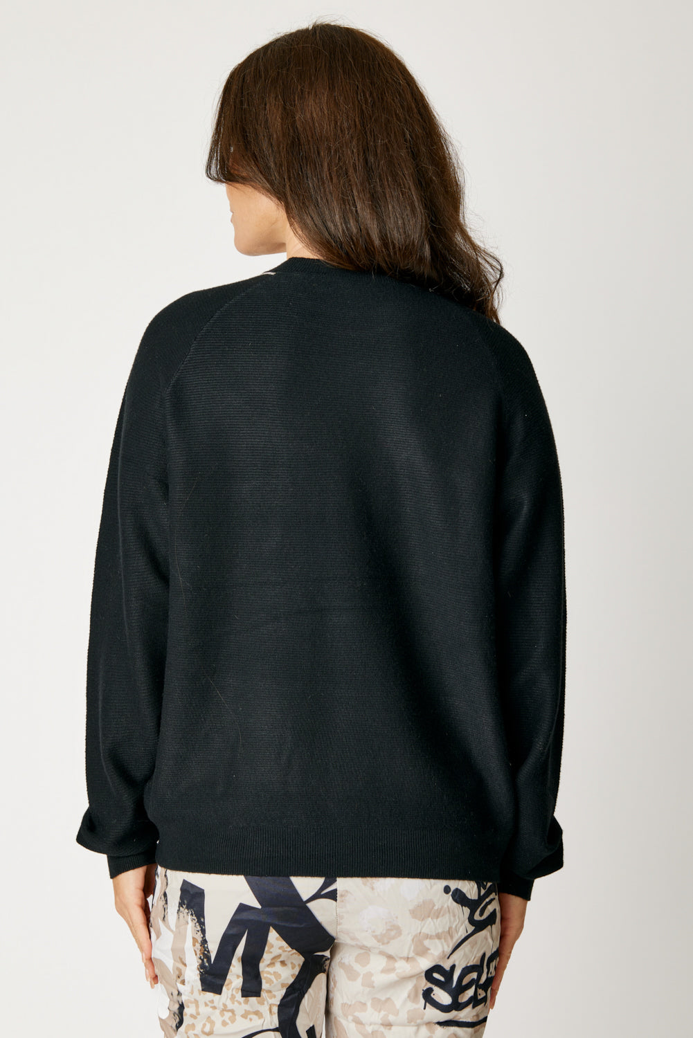 Silver Trim Ribbed Sweater (4 Colors)