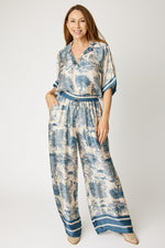 Pajama Style Jungle Pattern Top (2 Colors.Part of Set)