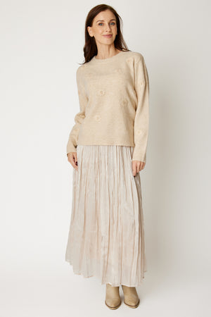 Embroidered Floral Sweater (3 Colors)