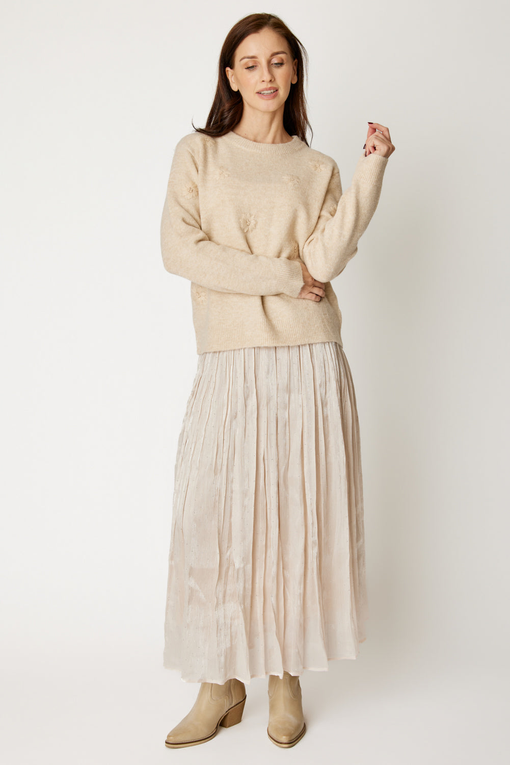 Embroidered Floral Sweater (3 Colors)