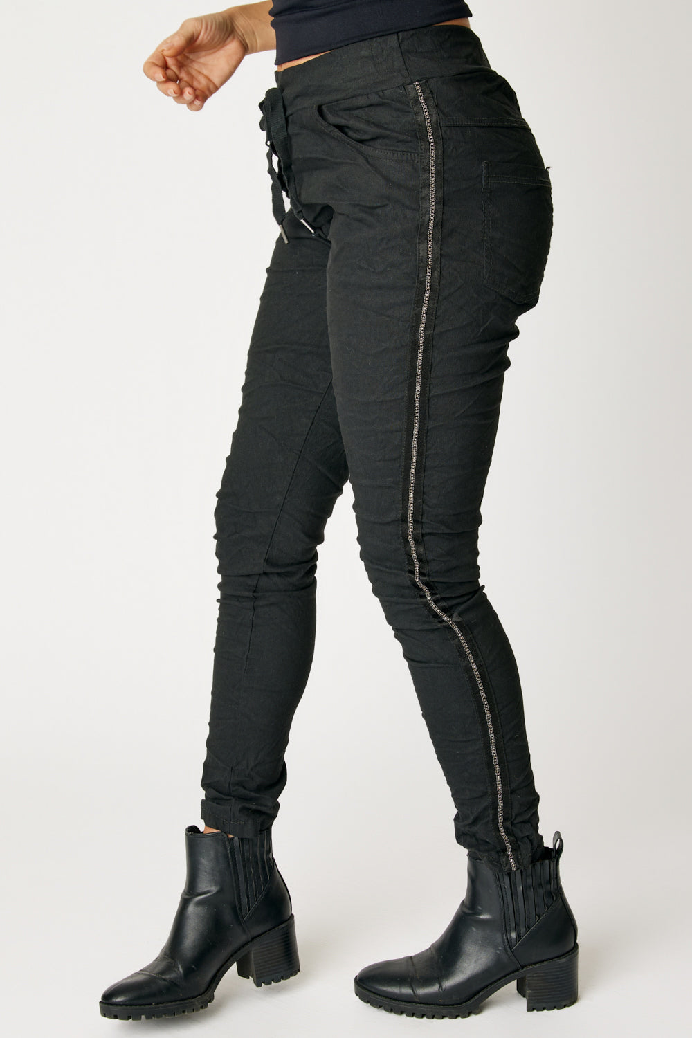 Gunmetal Rhinestone Pant (4 Colors)