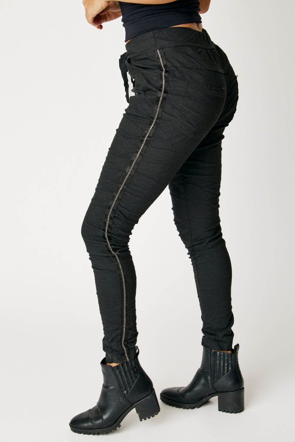 Gunmetal Rhinestone Pant (4 Colors)