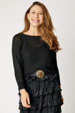 Shimmer Back Bow  Sweater (8 Colors)