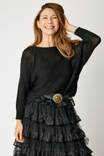 Shimmer Back Bow  Sweater (8 Colors)