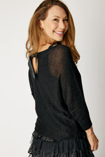 Shimmer Back Bow  Sweater (8 Colors)
