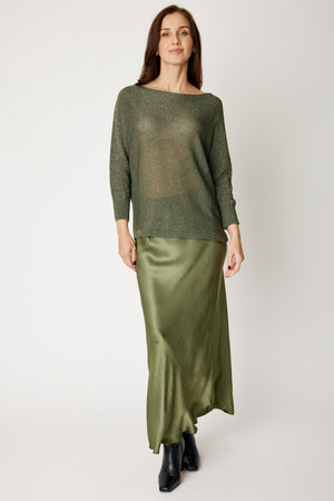 Shimmer Back Bow  Sweater (8 Colors)