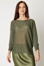 Shimmer Back Bow  Sweater (8 Colors)