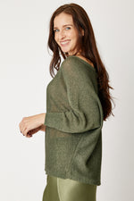 Shimmer Back Bow  Sweater (8 Colors)