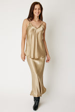 Bias Cut Satin Skirt (9 Colors)
