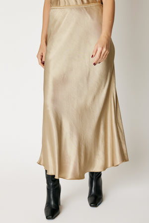 Bias Cut Satin Skirt (9 Colors)