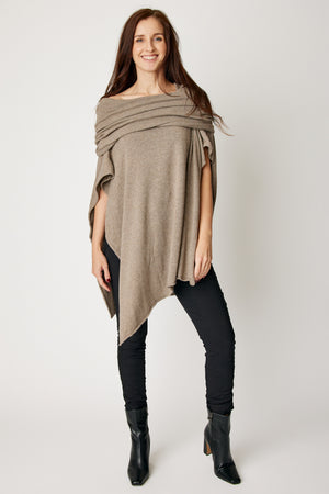 Off The Shoulder Poncho (4 Colors)