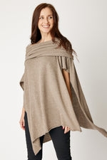 Off The Shoulder Poncho (4 Colors)