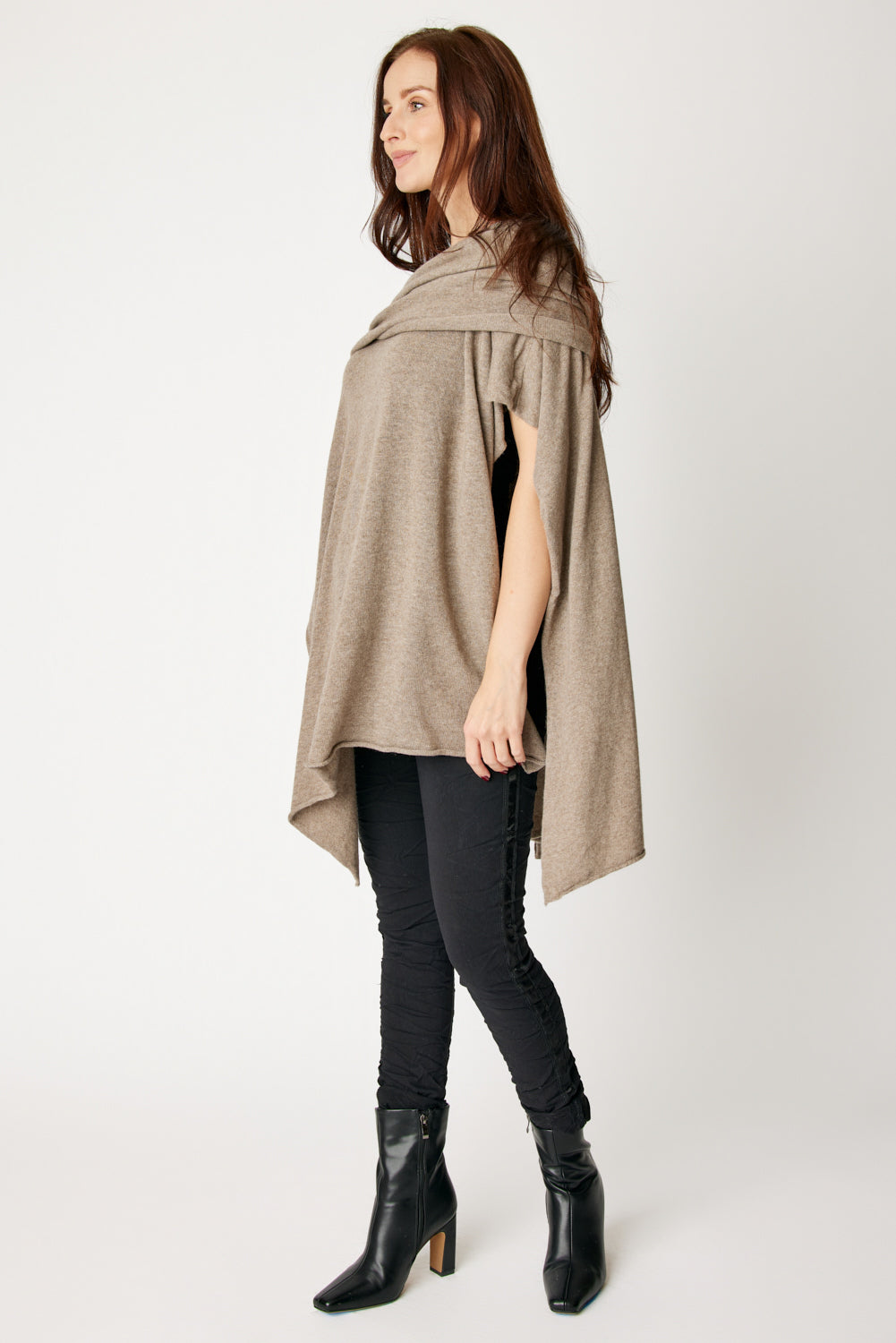 Off The Shoulder Poncho (4 Colors)