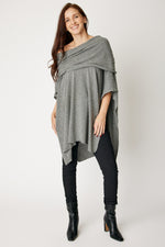Off The Shoulder Poncho (4 Colors)